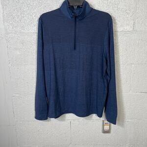 PGA Tour Men's Lux Touch Ombre Golf Sweater Peacoat blue small